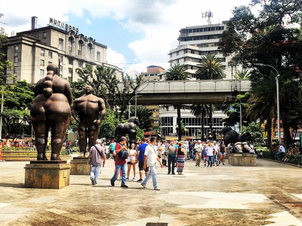 Plazoleta con le sculture di Fernando Botero